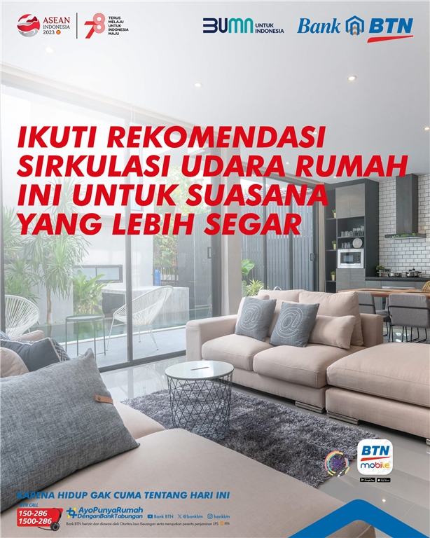 Tips Menciptakan Sirkulasi Udara Rumah Agar Hunian Tetap Sehat